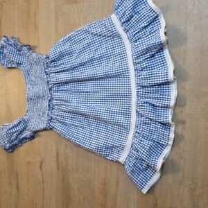 Urban Outfitters Blue Checkered Dress Size Small